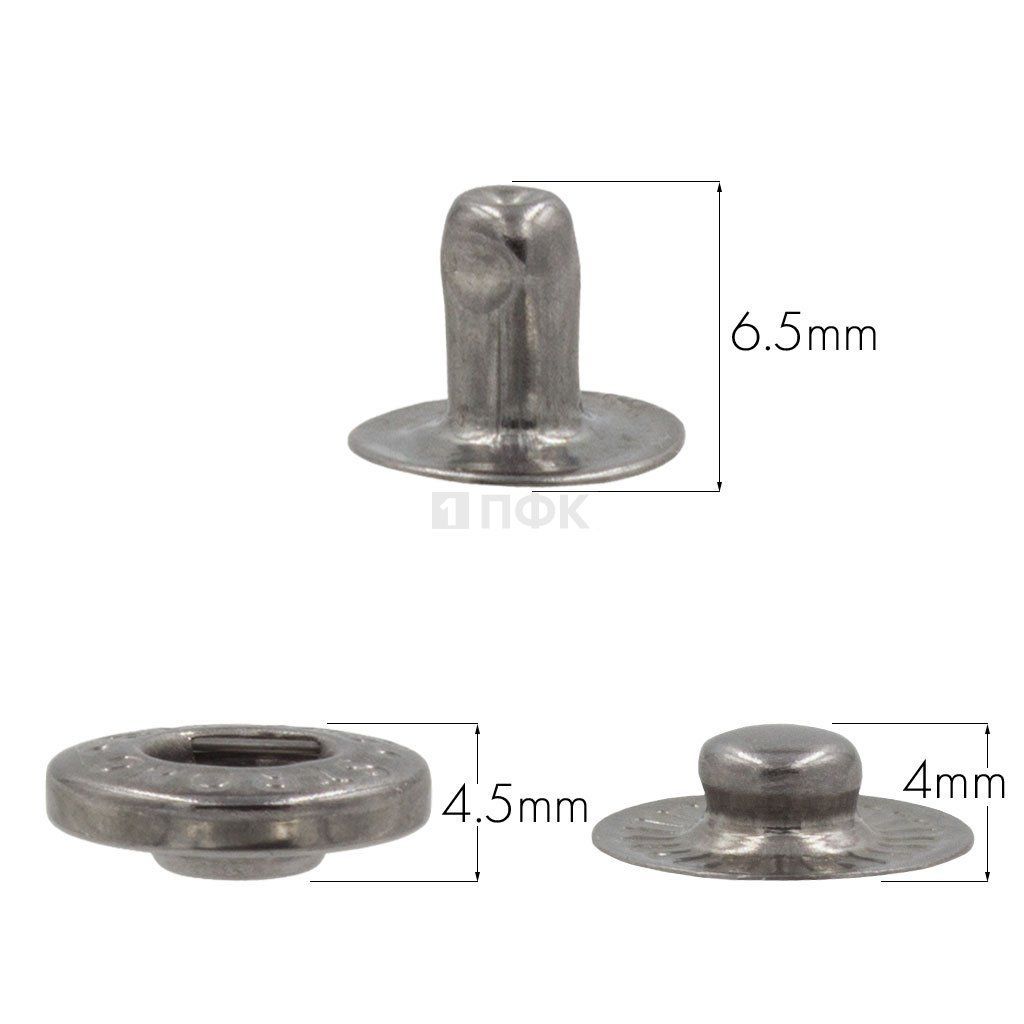 3 Части кнопки для одежды 12,5мм Альфа латунь цв никель тем (уп 1440шт) STRONG — ПФКР 3 Части кнопки для одежды 12,5мм Альфа латунь цв никель тем (уп 1440шт) STRONG