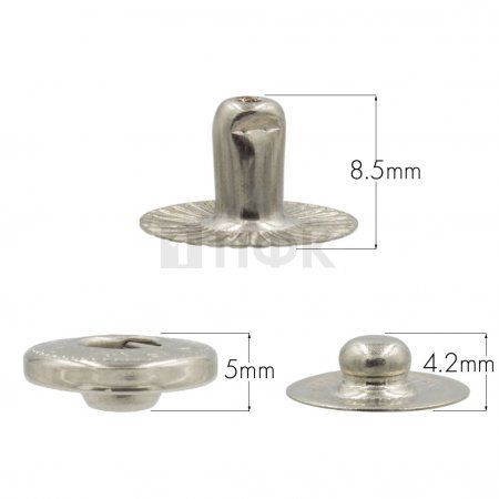 3 Части кнопки для одежды 15мм Альфа сталь цв никель (уп 720шт) NEW STAR 3 Части кнопки для одежды 15мм Альфа сталь цв никель (уп 720шт) NEW STAR