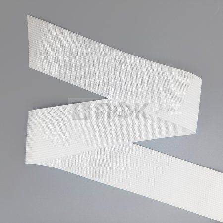 Резинка вязанная 60мм 18 гр/м цв белый (рул 40м/уп 200м) Резинка вязанная 60мм 18 гр/м цв белый (рул 40м/уп 200м)