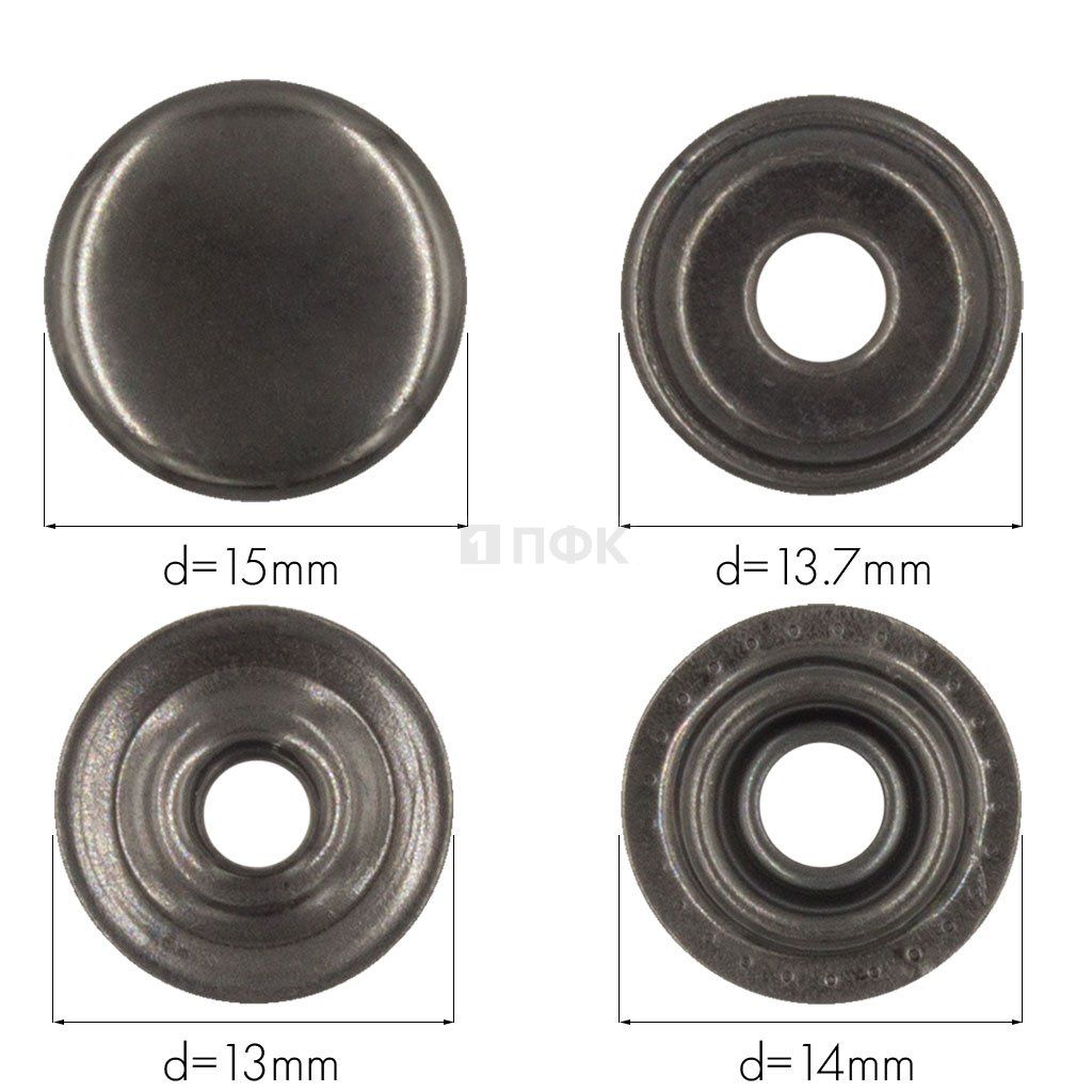 Кнопка для одежды 15мм №61 сталь цв никель тем (уп 720шт) STRONG — ПФКР Кнопка для одежды 15мм №61 сталь цв никель тем (уп 720шт) STRONG