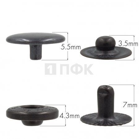 Кнопка для одежды 12,5мм Альфа латунь цв оксид (уп 1440шт) NEW STAR Кнопка для одежды 12,5мм Альфа латунь цв оксид (уп 1440шт) NEW STAR