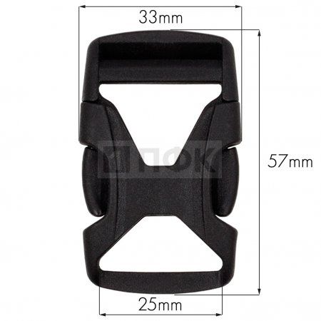 Фастекс FH-25 (защелка-трезубец) ПФЛ 25мм цв черный (уп 1000шт) Фастекс FH-25 (защелка-трезубец) ПФЛ 25мм цв черный (уп 1000шт)