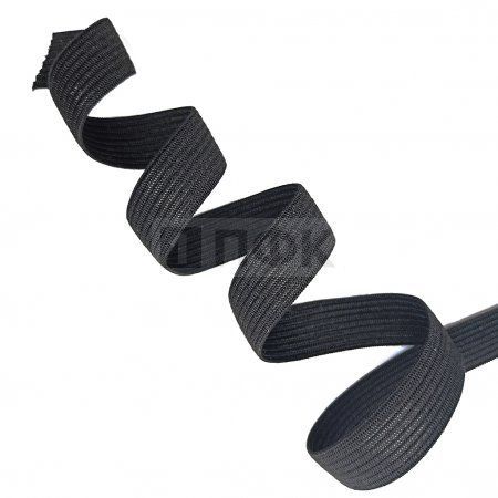 Резинка вязанная облегченная 15мм цв черный (уп 1500м) коробка