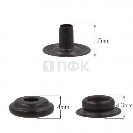 3 Части кнопки для одежды 15мм №61 сталь цв оксид (уп 720шт) NEW STAR 3 Части кнопки для одежды 15мм №61 сталь цв оксид (уп 720шт) NEW STAR