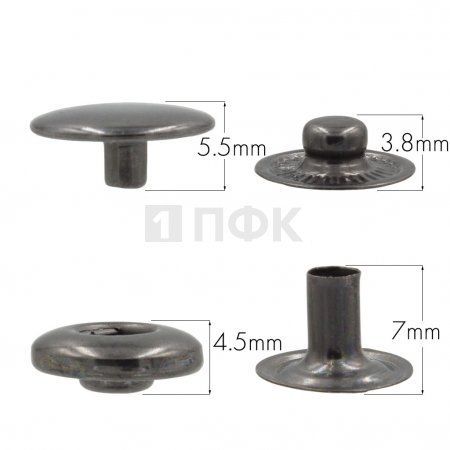 Кнопка для одежды 12,5мм Альфа нерж цв никель тем (уп 1440шт) BUTTONI Кнопка для одежды 12,5мм Альфа нерж цв никель тем (уп 1440шт) BUTTONI