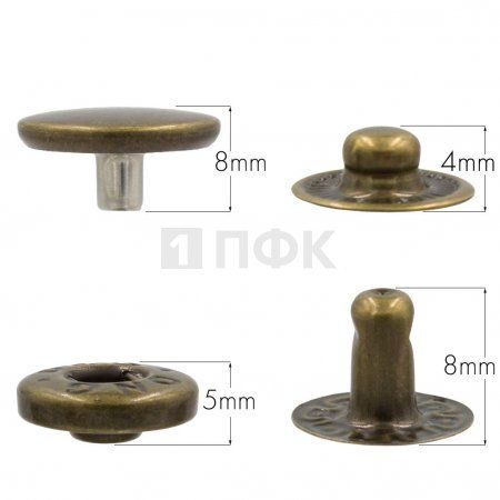 Кнопка для одежды 15мм Альфа нерж цв антик (уп 720шт) DNG Кнопка для одежды 15мм Альфа нерж цв антик (уп 720шт) DNG
