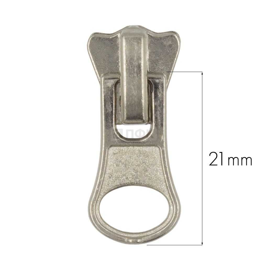 Бегунок трактор тип 5 автомат ГРУША цв никель (уп 500шт/10000шт) 2,8 гр КОРОНА — ПФКР Бегунок трактор тип 5 автомат ГРУША цв никель (уп 500шт/10000шт) 2,8 гр КОРОНА