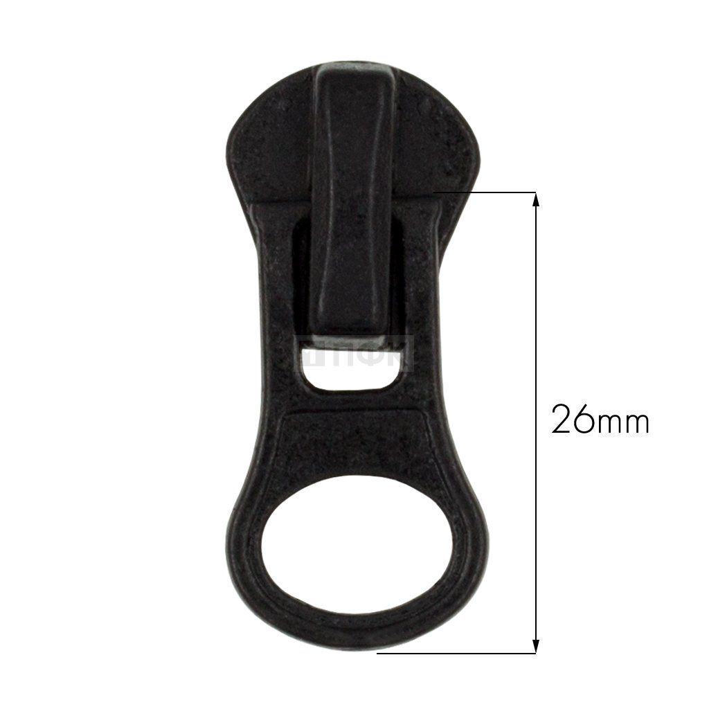 Бегунок трактор тип 8 автомат цв 322 черный (уп 1000шт/5000шт) ГРУША — ПФКР Бегунок трактор тип 8 автомат цв 322 черный (уп 1000шт/5000шт) ГРУША