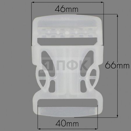 Фастекс Ф-40/3 (защелка-трезубец) ПП 40мм цв прозрачный (уп 1000шт) Фастекс Ф-40/3 (защелка-трезубец) ПП 40мм цв прозрачный (уп 1000шт)