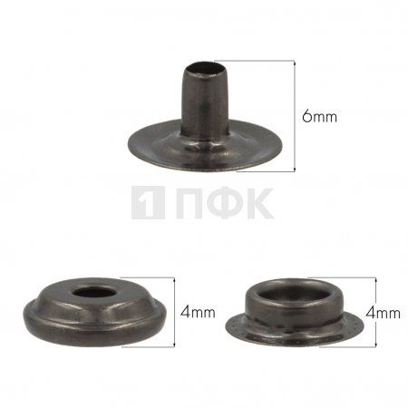 3 Части кнопки для одежды 15мм №61 сталь цв никель тем (уп 720шт) STRONG 3 Части кнопки для одежды 15мм №61 сталь цв никель тем (уп 720шт) STRONG