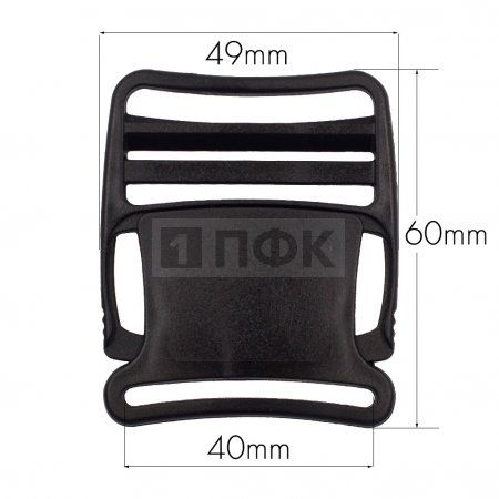 Фастекс Ф-40/2 (защелка-трезубец) ПФЛ 40мм цв черный (уп 1000шт) Фастекс Ф-40/2 (защелка-трезубец) ПФЛ 40мм цв черный (уп 1000шт)