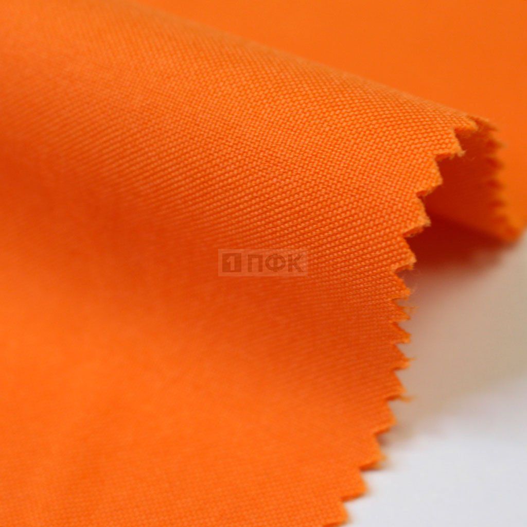 Ткань Габардин 100%ПЭ 154 гр/кв.м цв оранжевый 157 (рул 50м)