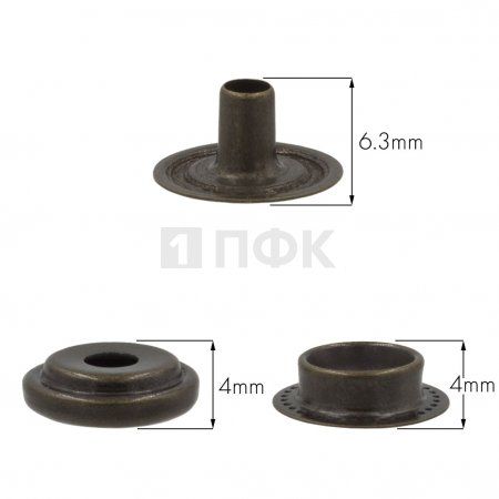 3 Части кнопки для одежды 15мм №61 латунь цв антик (уп 720шт) NEW STAR 3 Части кнопки для одежды 15мм №61 латунь цв антик (уп 720шт) NEW STAR