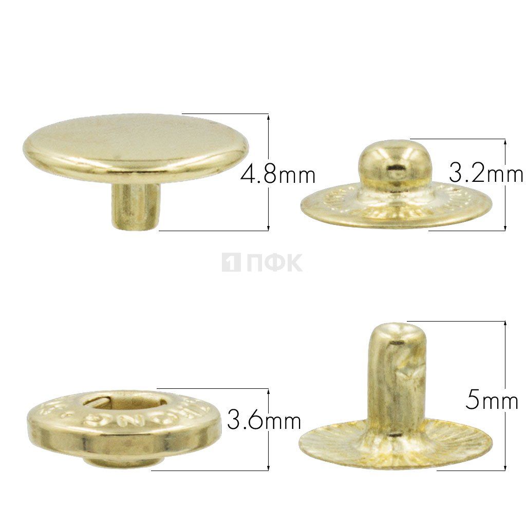 Кнопка для одежды 10мм Альфа латунь цв золото (уп 1440шт) STRONG — ПФКР Кнопка для одежды 10мм Альфа латунь цв золото (уп 1440шт) STRONG