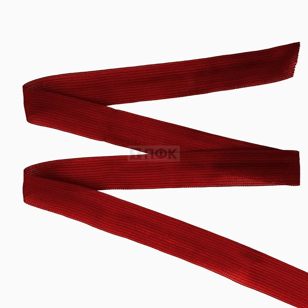 Лента (тесьма) окантовочная 22мм  2,4 гр цв 179 бордовый (уп 100м/1000м)