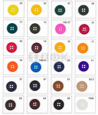 Пуговица КН-17 (Канада) ПП 17мм цв в ассортименте (уп 1000шт) Пуговица КН-17 (Канада) ПП 17мм цв в ассортименте (уп 1000шт)