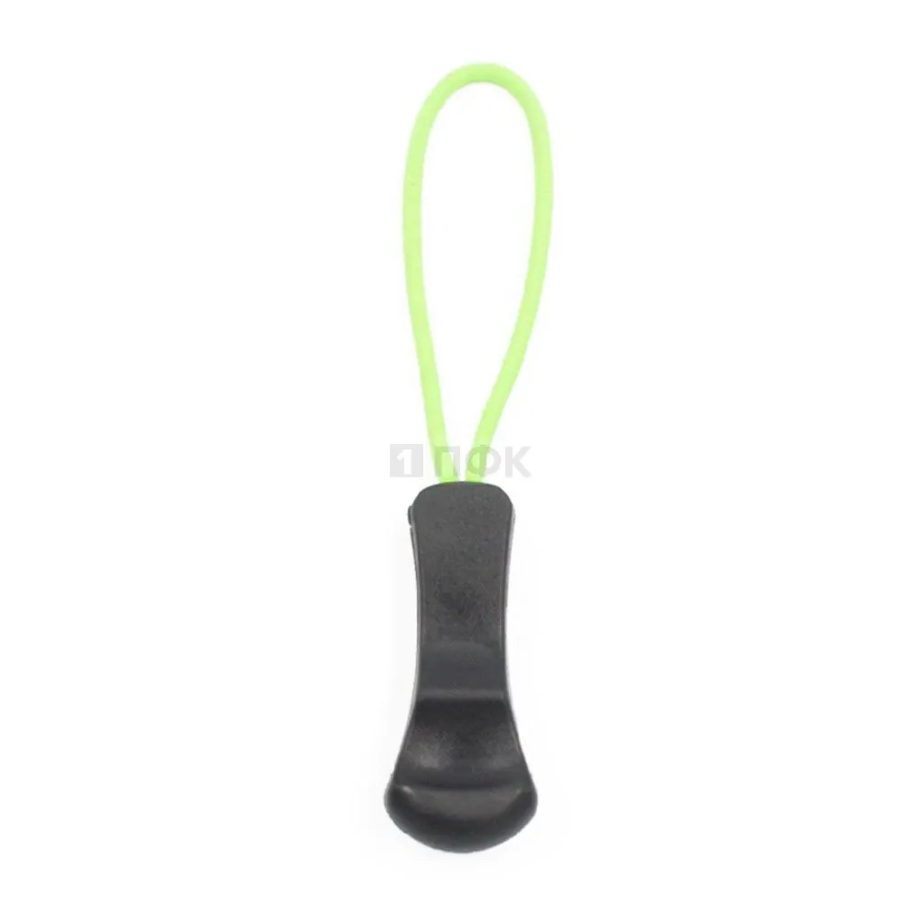 Пуллер для молнии №8 цвет 322 черный + шнур 229 (уп 500шт/10000шт)